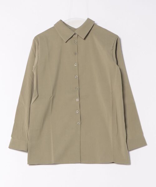 STYLEBLOCK(スタイルブロック)の「起毛スリットスリーブブラウス(シャツ/ブラウス・レディース・ピンク/ライトグレー/ライトベージュ/ブルー/グリーン系その他・M)」の4枚目の写真