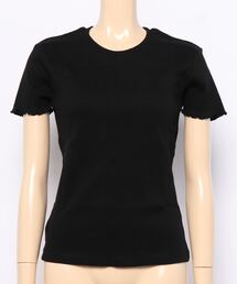 リブインナーTシャツ / パイピング / トップス / カットソー / シンプル