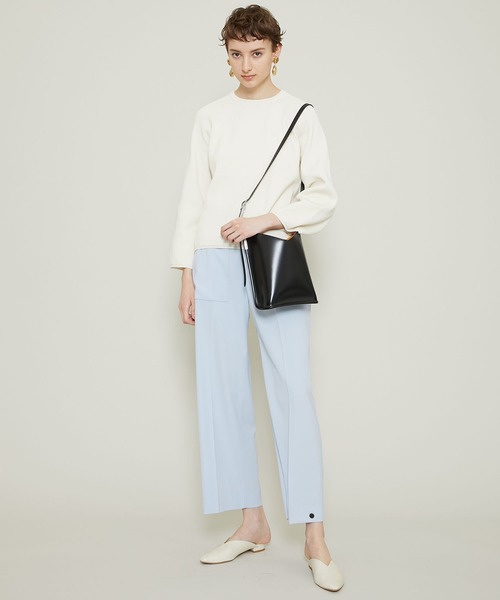 PIENI(ピエニ)の「【PIENI(ピエニ)】センターカットデザインショルダーバッグ/HARYA M/SZB-34-5048(ショルダーバッグ・レディース・ブラック/グレー/オレンジ・FREE)」の10枚目の写真