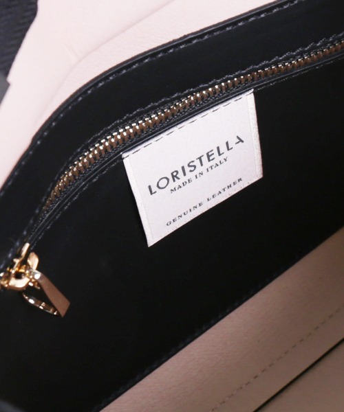 sankyo shokai（サンキョウショウカイ）の「[LORISTELLA]牛革レザーハンドバッグイタリア製（ハンドバッグ・レディース・ブラック/ピンク/キャメル・FREE）」の10枚目の写真