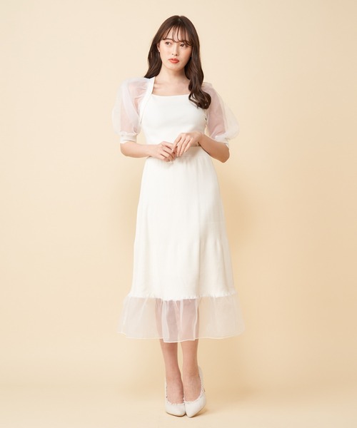 MIIA(ミーア)の「袖シアーニット(ニット/セーター・レディース・ブラック/ブルー/オフホワイト・FREE)」の15枚目の写真