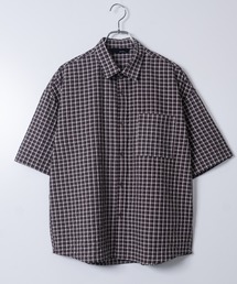 Naive magic（ナイーブマジック）の「【a】ルーズサイズ ミニチェック 半袖シャツ（シャツ/ブラウス）」