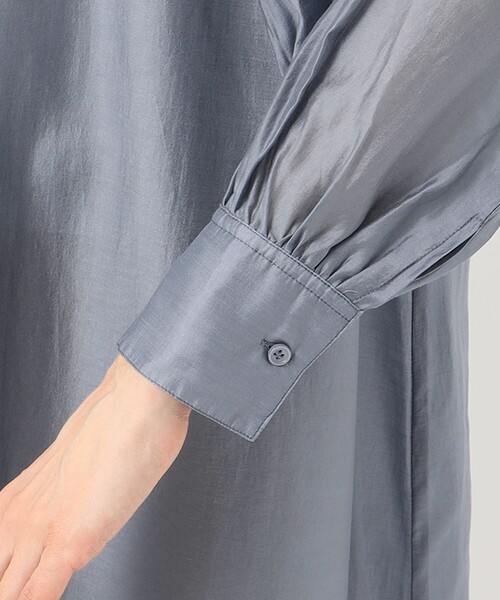 SHARE PARK（シェアパーク）の「【洗える】シアシェリシフォンワンピース（ワンピース・レディース・ライトグレー系/アイボリー系/サックスブルー系・1）」の22枚目の写真