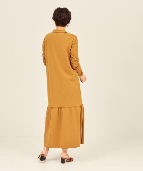 BRACTMENT(ブラクトメント)の「『BRACTMENT(ブラクトメント)』 BM 襟付き ティアードワンピース(ワンピース・レディース・ダークグレー/モカ・FREE)」の12枚目の写真