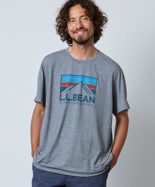 L.L.Bean(エルエルビーン)の「エブリデイ・サンスマート・ティ、半袖 ロゴ 米国フィット・レギュラー(Tシャツ/カットソー・メンズ・ブラック/ブルー系/イエロー/グリーン/ヘザーグレー/ブルー系1/イエロー系・MEDIUM/SMALL/LARGE)」の3枚目の写真