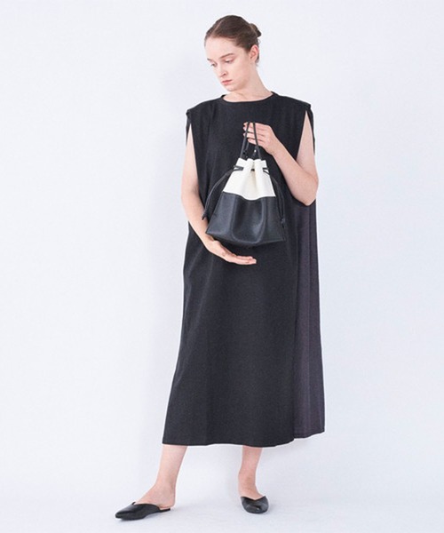 Laugoa（ラウゴア）の「【LAUGOA/ラウゴア】HOORN 巾着 ショルダーバッグ（ショルダーバッグ・レディース・ブラック/ベージュ/グレー/シルバー・FREE）」の7枚目の写真