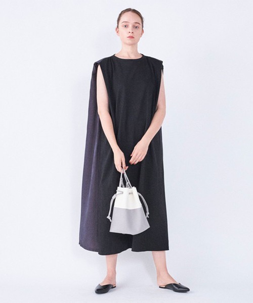 Laugoa（ラウゴア）の「【LAUGOA/ラウゴア】HOORN 巾着 ショルダーバッグ（ショルダーバッグ・レディース・ブラック/ベージュ/グレー/シルバー・FREE）」の10枚目の写真