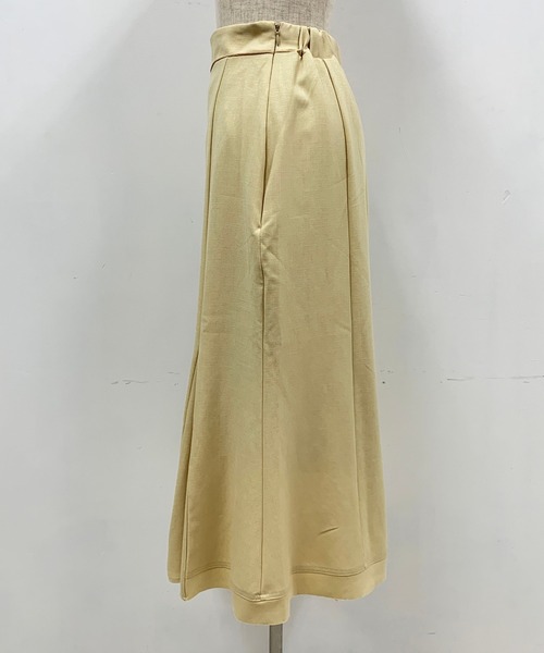 PICCIN（ピッチン）の「ラメメランジリネンライクミディスカート（スカート・レディース・ベージュ/グリーン/ブルー/マスタード・M）」の10枚目の写真