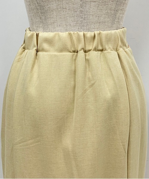 PICCIN（ピッチン）の「ラメメランジリネンライクミディスカート（スカート・レディース・ベージュ/グリーン/ブルー/マスタード・M）」の9枚目の写真