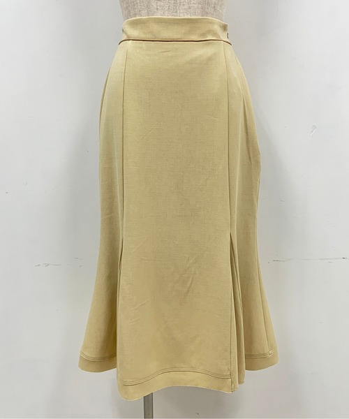 PICCIN（ピッチン）の「ラメメランジリネンライクミディスカート（スカート・レディース・ベージュ/グリーン/ブルー/マスタード・M）」の11枚目の写真
