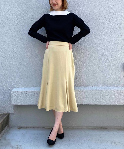 PICCIN（ピッチン）の「ラメメランジリネンライクミディスカート（スカート・レディース・ベージュ/グリーン/ブルー/マスタード・M）」の20枚目の写真