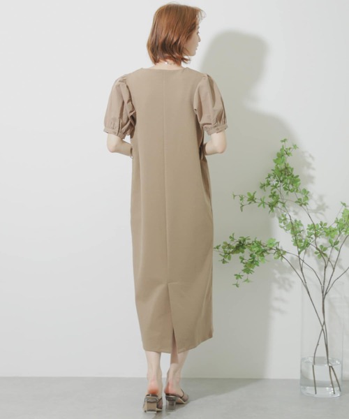 SENSE OF PLACE by URBAN RESEARCH（センスオブプレイスバイアーバンリサーチ）の「ボリュームスリーブドッキングワンピース（ワンピース・レディース・ライトブルー/ブラック/モカ・ONE）」の10枚目の写真