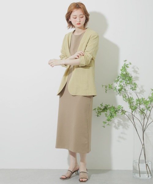 SENSE OF PLACE by URBAN RESEARCH（センスオブプレイスバイアーバンリサーチ）の「ボリュームスリーブドッキングワンピース（ワンピース・レディース・ライトブルー/ブラック/モカ・ONE）」の11枚目の写真