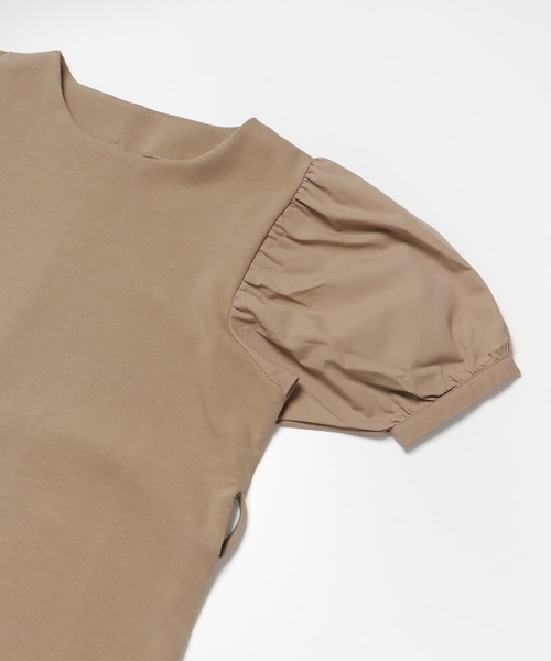 SENSE OF PLACE by URBAN RESEARCH（センスオブプレイスバイアーバンリサーチ）の「ボリュームスリーブドッキングワンピース（ワンピース・レディース・ライトブルー/ブラック/モカ・ONE）」の20枚目の写真