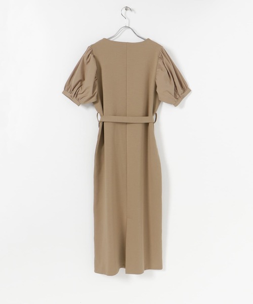 SENSE OF PLACE by URBAN RESEARCH（センスオブプレイスバイアーバンリサーチ）の「ボリュームスリーブドッキングワンピース（ワンピース・レディース・ライトブルー/ブラック/モカ・ONE）」の22枚目の写真