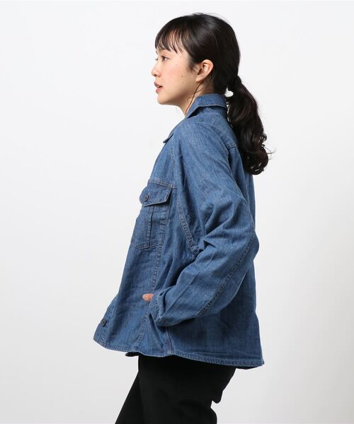 NANEA（ナネア）の「∴【 Nanea / ナネア 】ライトデニムジャケット（デニムジャケット・レディース・ブルー・FREE）」の4枚目の写真