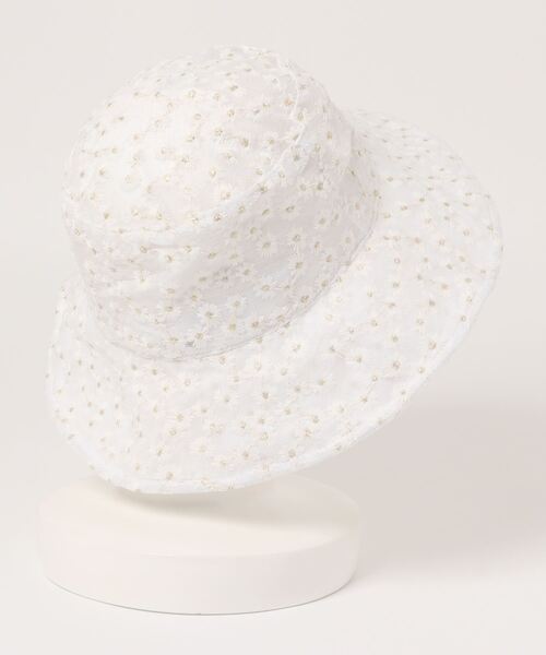 JUMELLE（ジュメロ）の「レースフラワーハット（ハット・レディース・ホワイト・FREE）」の2枚目の写真