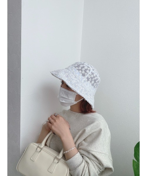 JUMELLE（ジュメロ）の「レースフラワーハット（ハット・レディース・ホワイト・FREE）」の15枚目の写真
