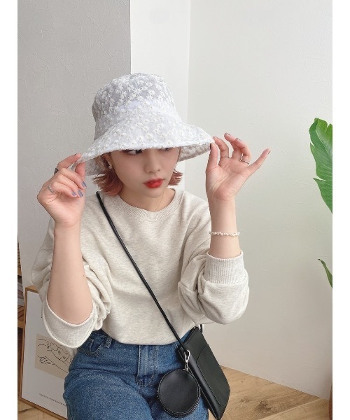 JUMELLE（ジュメロ）の「レースフラワーハット（ハット・レディース・ホワイト・FREE）」の13枚目の写真