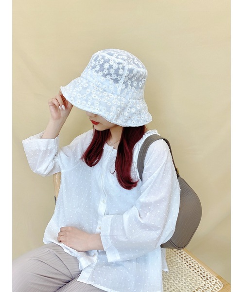 JUMELLE（ジュメロ）の「レースフラワーハット（ハット・レディース・ホワイト・FREE）」の18枚目の写真