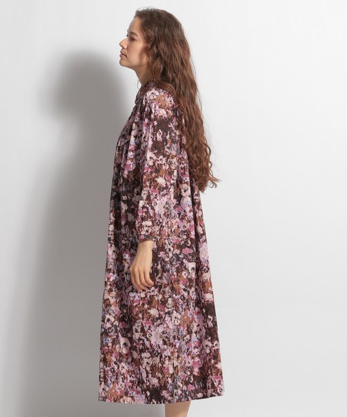 ichi（イチ）の「【ichi(イチ)】ペイントフラワー柄ワンピース（ワンピース・レディース・ピンク/ブルー・FREE）」の16枚目の写真