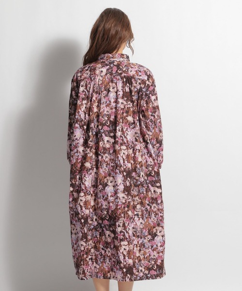 ichi（イチ）の「【ichi(イチ)】ペイントフラワー柄ワンピース（ワンピース・レディース・ピンク/ブルー・FREE）」の3枚目の写真