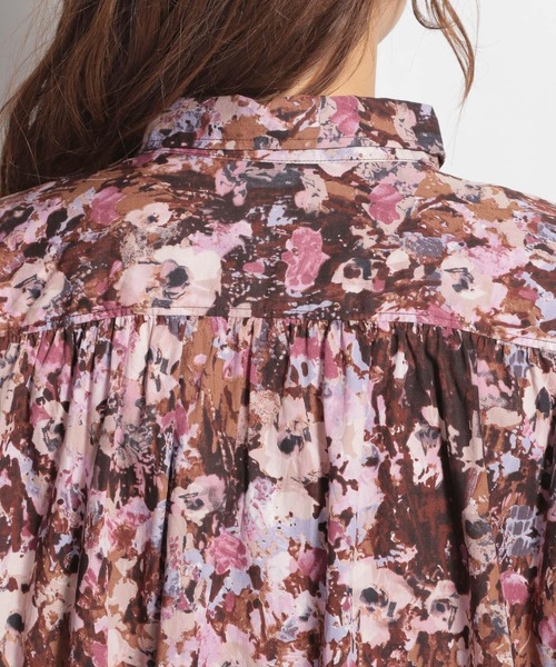 ichi（イチ）の「【ichi(イチ)】ペイントフラワー柄ワンピース（ワンピース・レディース・ピンク/ブルー・FREE）」の13枚目の写真