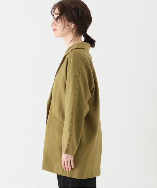 Simplicite(サンプリシテ)の「ダブルオーバージャケット(テーラードジャケット・レディース・ベージュ/ブラウン/カーキ・FREE)」の11枚目の写真