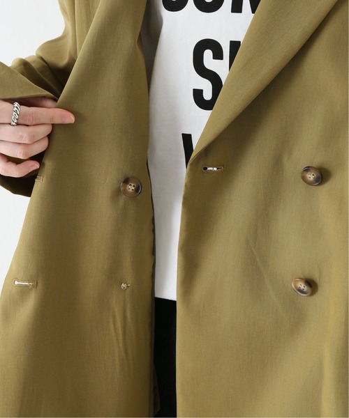 Simplicite(サンプリシテ)の「ダブルオーバージャケット(テーラードジャケット・レディース・ベージュ/ブラウン/カーキ・FREE)」の20枚目の写真