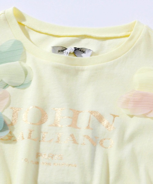 JOHN GALLIANO(ジョンガリアーノ)の「John Galliano(ジョン ガリアーノ)Kids & Junior プリント半袖Tシャツカットソー(Tシャツ/カットソー・キッズ・ピンク/ライトイエロー・14Y/12YEAR/6YEAR/8YEAR/10YEAR/16Y/4YEAR)」の5枚目の写真