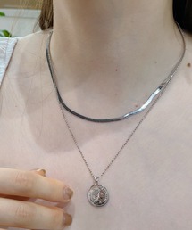 CLEA | コイン×スネークチェーン2連ネックレス(ネックレス)