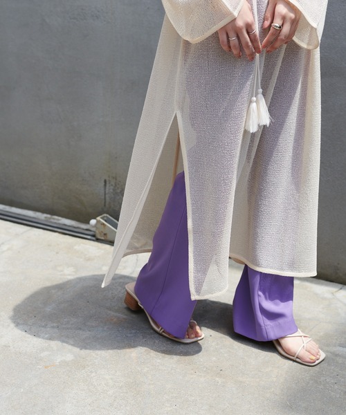 DISCOAT（ディスコート）の「【前後2WAY】メッシュカフタンワンピース（ワンピース・レディース・オフホワイト/アイボリー/ブラック・FREE）」の19枚目の写真