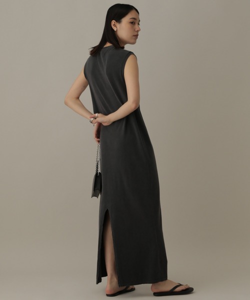 REMI RELIEF（レミレリーフ）の「【REMI RELIEF】別注カットマキシワンピース（ワンピース・レディース・ブラック/ブラウン・FREE）」の5枚目の写真