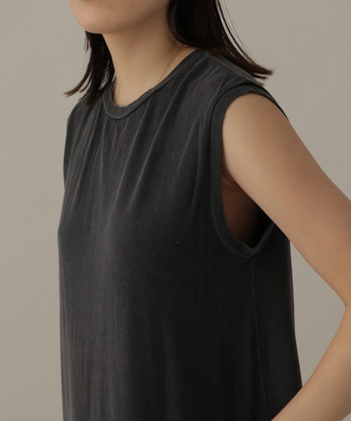 REMI RELIEF（レミレリーフ）の「【REMI RELIEF】別注カットマキシワンピース（ワンピース・レディース・ブラック/ブラウン・FREE）」の15枚目の写真