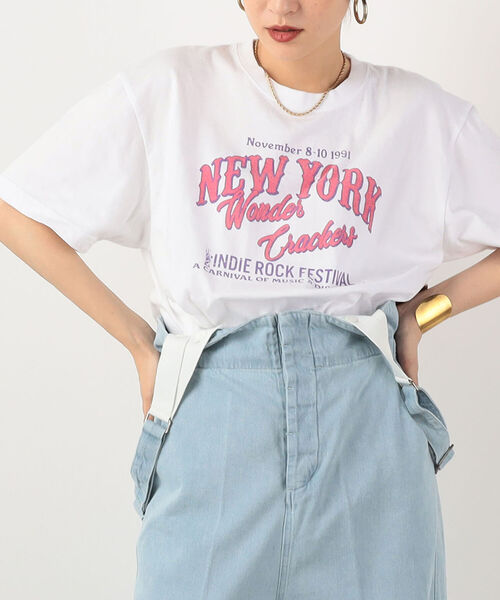 NOLLEY’S(ノーリーズ)の「【GOOD ROCK SPEED/グッドロックスピード】Tour print tee(Tシャツ/カットソー・レディース・ホワイト系その他4/ブラック系その他3・FREE)」の1枚目の写真