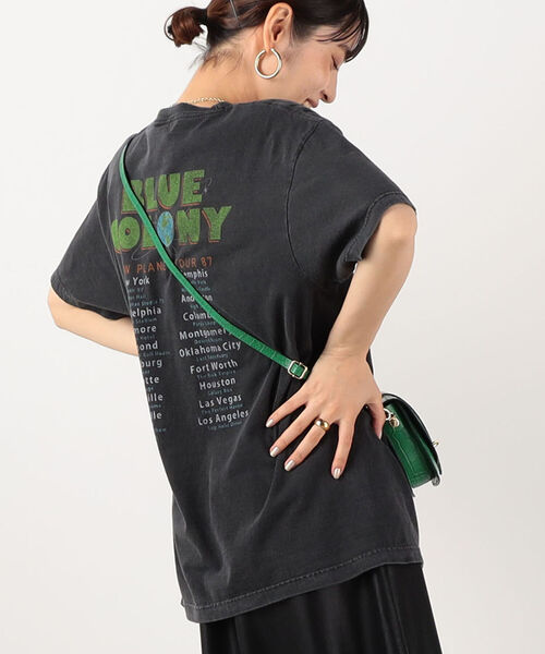 NOLLEY’S(ノーリーズ)の「【GOOD ROCK SPEED/グッドロックスピード】Tour print tee(Tシャツ/カットソー・レディース・ホワイト系その他4/ブラック系その他3・FREE)」の2枚目の写真