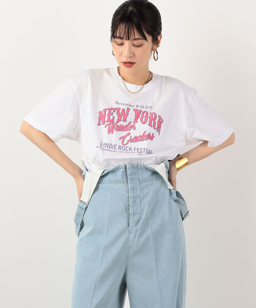 NOLLEY’S(ノーリーズ)の「【GOOD ROCK SPEED/グッドロックスピード】Tour print tee(Tシャツ/カットソー・レディース・ホワイト系その他4/ブラック系その他3・FREE)」の3枚目の写真