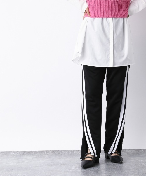 JEANASIS（ジーナシス）の「JS/LOGANジャージパンツ/952223（その他パンツ・レディース・ブラック/ベージュ・FREE）」の6枚目の写真