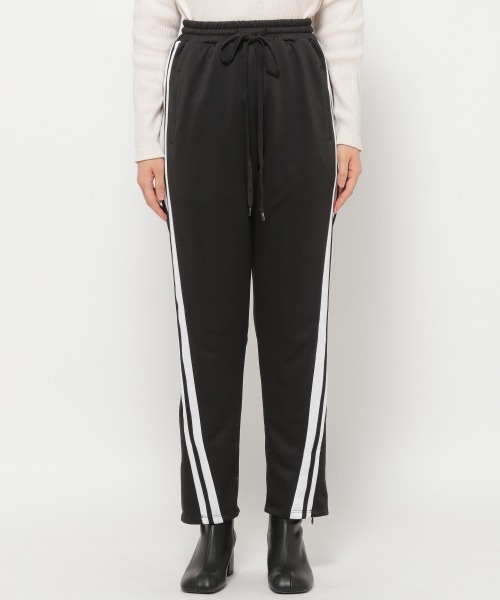 JEANASIS（ジーナシス）の「JS/LOGANジャージパンツ/952223（その他パンツ・レディース・ブラック/ベージュ・FREE）」の7枚目の写真