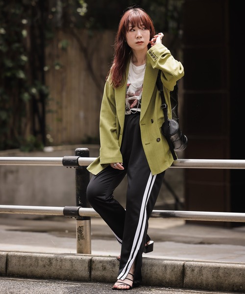 JEANASIS（ジーナシス）の「JS/LOGANジャージパンツ/952223（その他パンツ・レディース・ブラック/ベージュ・FREE）」の18枚目の写真