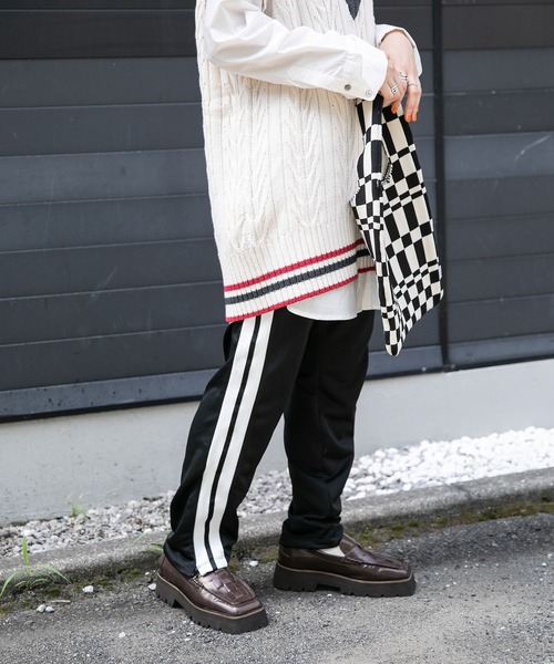 JEANASIS（ジーナシス）の「JS/LOGANジャージパンツ/952223（その他パンツ・レディース・ブラック/ベージュ・FREE）」の21枚目の写真