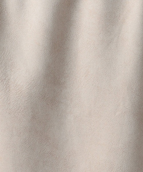 HIDEAWAYS NICOLE（ハイダウェイニコル）の「レザー調プリントスウェード　フード付きスタンドブルゾン（ブルゾン・メンズ・ブラック/オレンジ/シルバーグレー/グレイッシュベージュ・MEDIUM/LARGE/X-LARGE）」の19枚目の写真