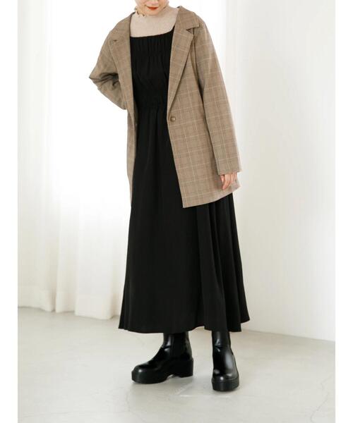 SLURR（スラ―）の「【non-no 11月号掲載】チェックロング丈テーラージャケット(セットアップ)（テーラードジャケット・レディース・チェック・FREE）」の22枚目の写真