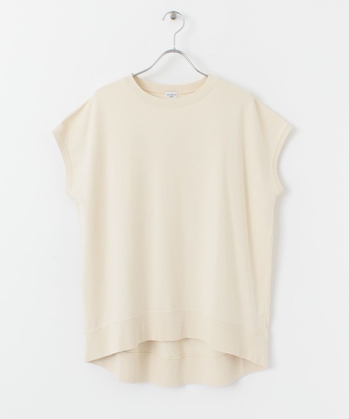 URBAN RESEARCH DOORS（アーバンリサーチドアーズ）の「ルーズフレンチスリーブプルオーバー（Tシャツ/カットソー・レディース・チャコールグレー/カーキ/ライトベージュ・ONE）」の18枚目の写真