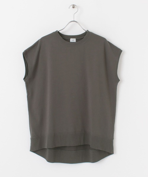 URBAN RESEARCH DOORS（アーバンリサーチドアーズ）の「ルーズフレンチスリーブプルオーバー（Tシャツ/カットソー・レディース・チャコールグレー/カーキ/ライトベージュ・ONE）」の13枚目の写真