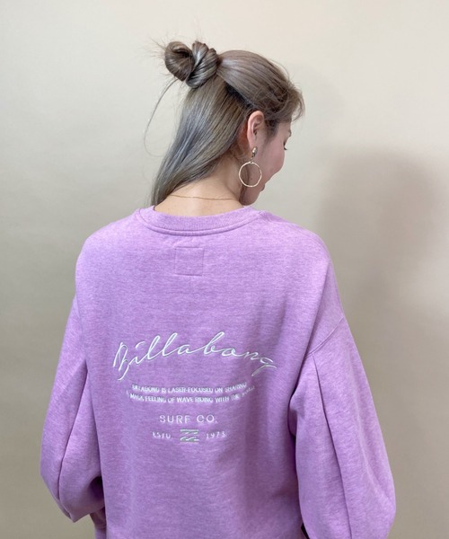 BILLABONG(ビラボン)の「BILLABONG/ビラボン ビッグシルエット バックプリントスウェットワンピース BB014-355(ワンピース・レディース・ホワイト/ピンク/ブラック・M/L)」の17枚目の写真