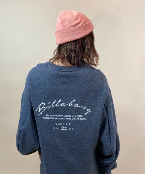 BILLABONG(ビラボン)の「BILLABONG/ビラボン ビッグシルエット バックプリントスウェットワンピース BB014-355(ワンピース・レディース・ホワイト/ピンク/ブラック・M/L)」の9枚目の写真