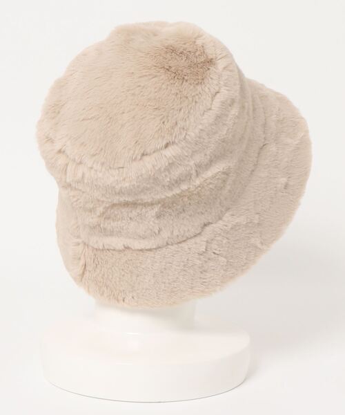 MOUSSY(マウジー)の「F/FUR BUCKET ハット(ハット・レディース・アイボリー/ダークブラウン/ブラック・FREE)」の10枚目の写真