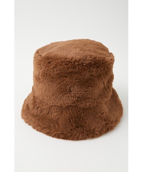 MOUSSY(マウジー)の「F/FUR BUCKET ハット(ハット・レディース・アイボリー/ダークブラウン/ブラック・FREE)」の5枚目の写真