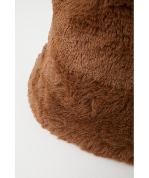 MOUSSY(マウジー)の「F/FUR BUCKET ハット(ハット・レディース・アイボリー/ダークブラウン/ブラック・FREE)」の16枚目の写真